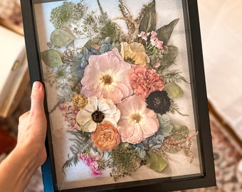 Wedding Bouquet Preservation Metal Frame, 11x14 inches — Atlanta Flower  Press