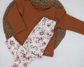 Jersey leggings baby set Jersey leggings cap sleeve sweater