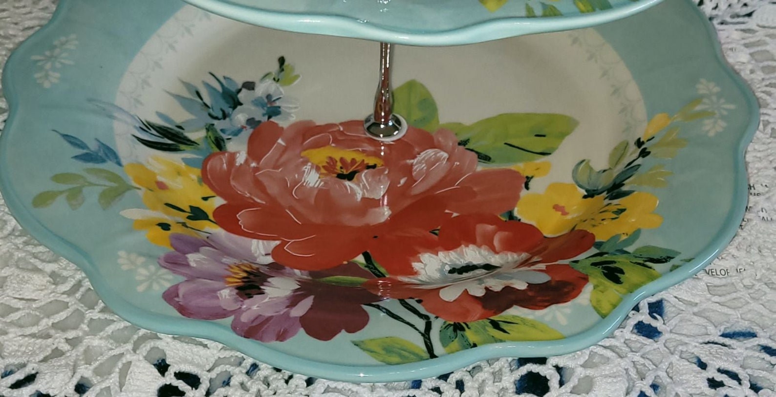 PIONEER WOMAN SWEET Romance Tier Tray Serving Tray Romantic