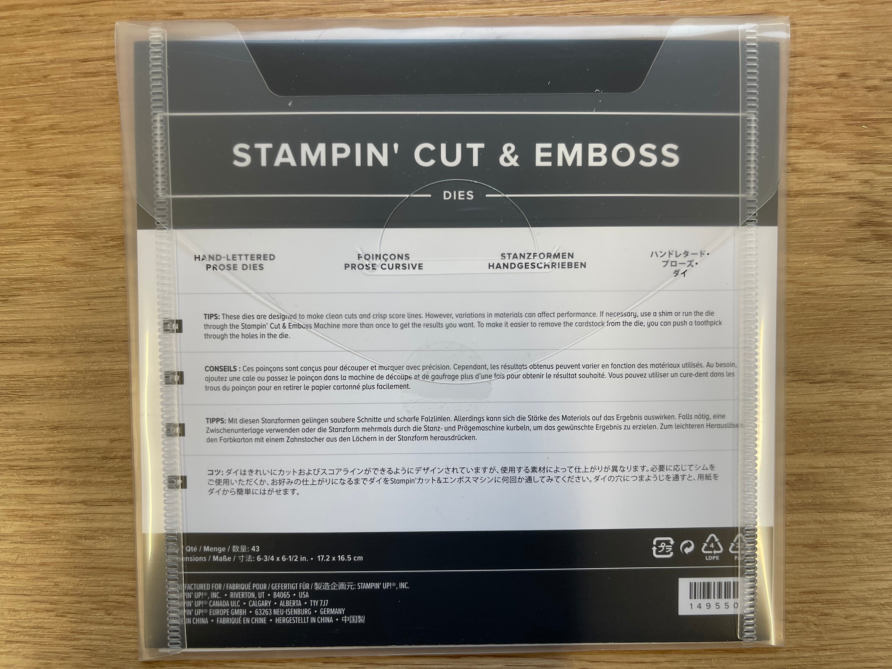 Stampin Up Hand Lettered Prose Dies Retired new Etsy UK