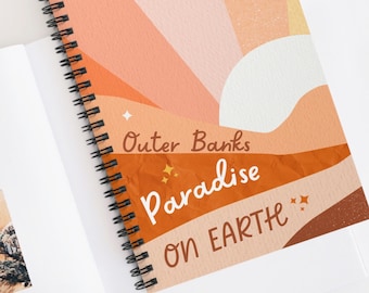 Paradise On Earth Spiral Notebook - Ruled Line | Pogue Life, P4L, OBX North Carolina, John B, Chase Stokes, Sarah Cameron