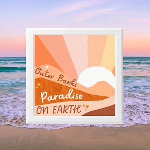 Outer Banks Print 8 x 8 (Print only) OBX, Pogue Life, P4L, OBX North Carolina, Outer Banks, John B, Chase Stokes, Outer Banks Poster