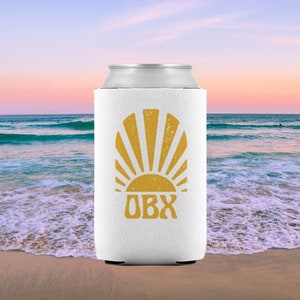 OBX Sunburst Can Cooler | Outer Banks Koozie | OBX, Pogue Life, P4L, OBX North Carolina, Outer Banks, John B, Chase Stokes, Beer Koozie