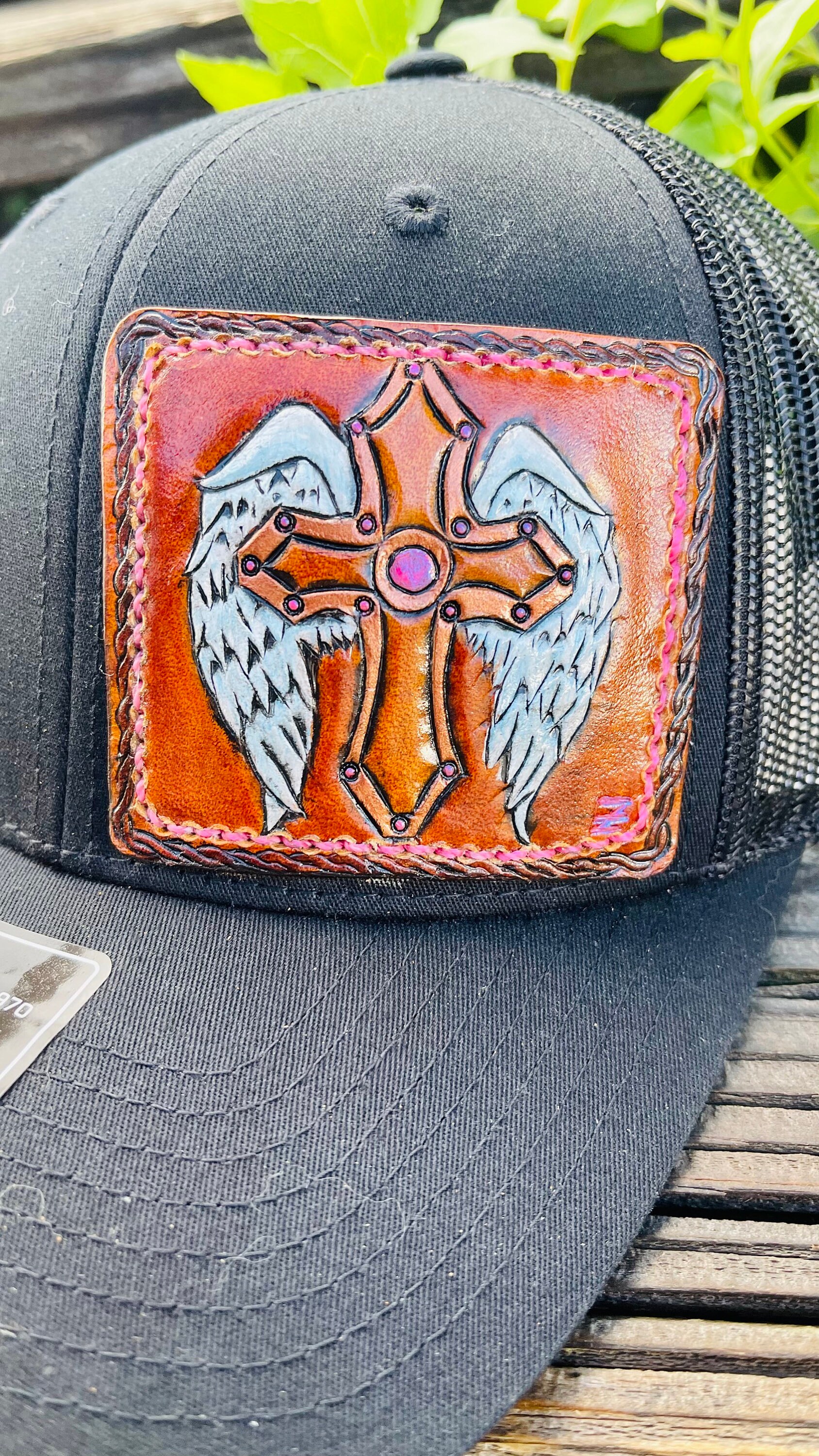 MADE TO ORDER Leather Patches on Hats Etsy