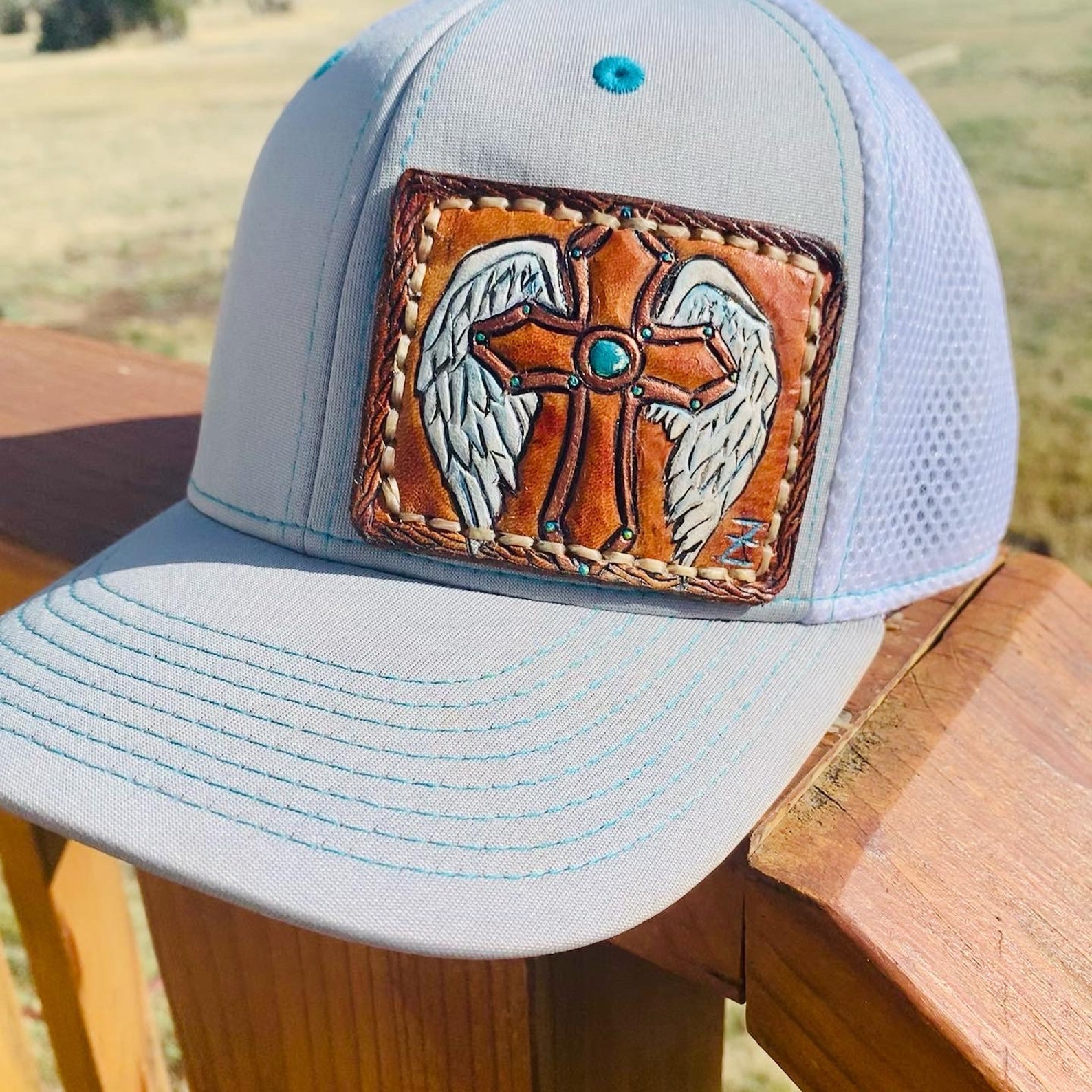 MADE TO ORDER Leather Patches on Hats Etsy