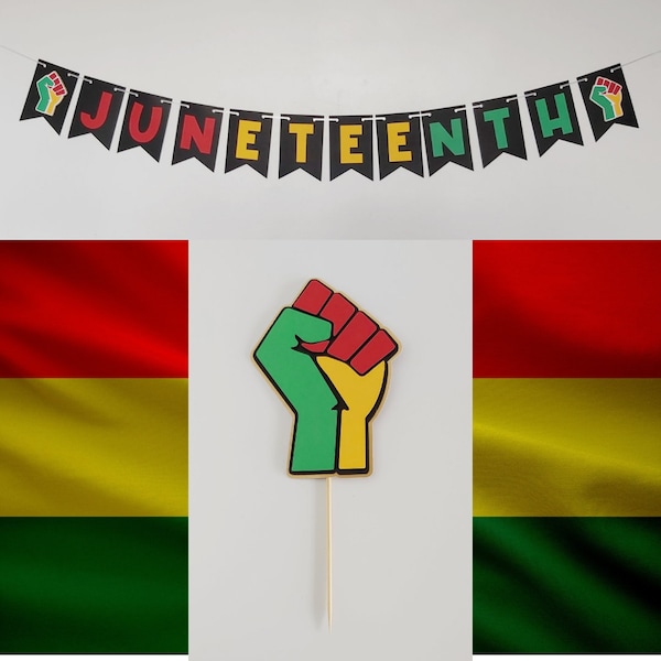 Juneteenth Banner | Juneteenth Decorations | Freedom | Emancipation | Black History | African Americans | Black Lives Matter | Black Power