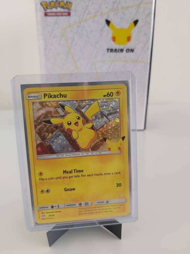HOLO Pikachu Pokemon 25th Anniversary Cards Sealed Pack Etsy