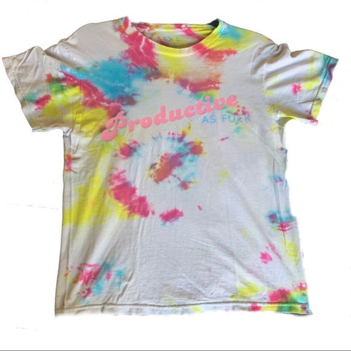 Repurposed Tie Dye Graphic Tee Etsy
