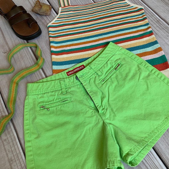 Lime green shorts, 5, 7, y2k shorts, 90s shorts, … - image 9