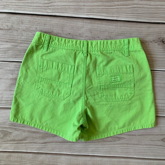 Lime green shorts, 5, 7, y2k shorts, 90s shorts, … - image 3