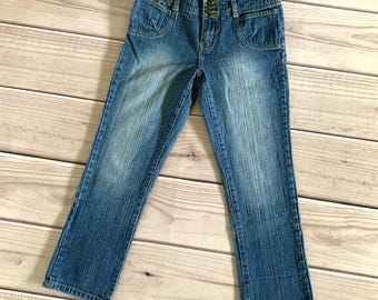 90s / y2k cropped jeans, denim capris, Zana-di size small