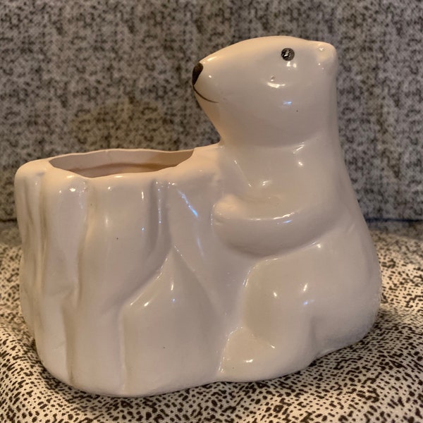 Polar Bear Animal Planter