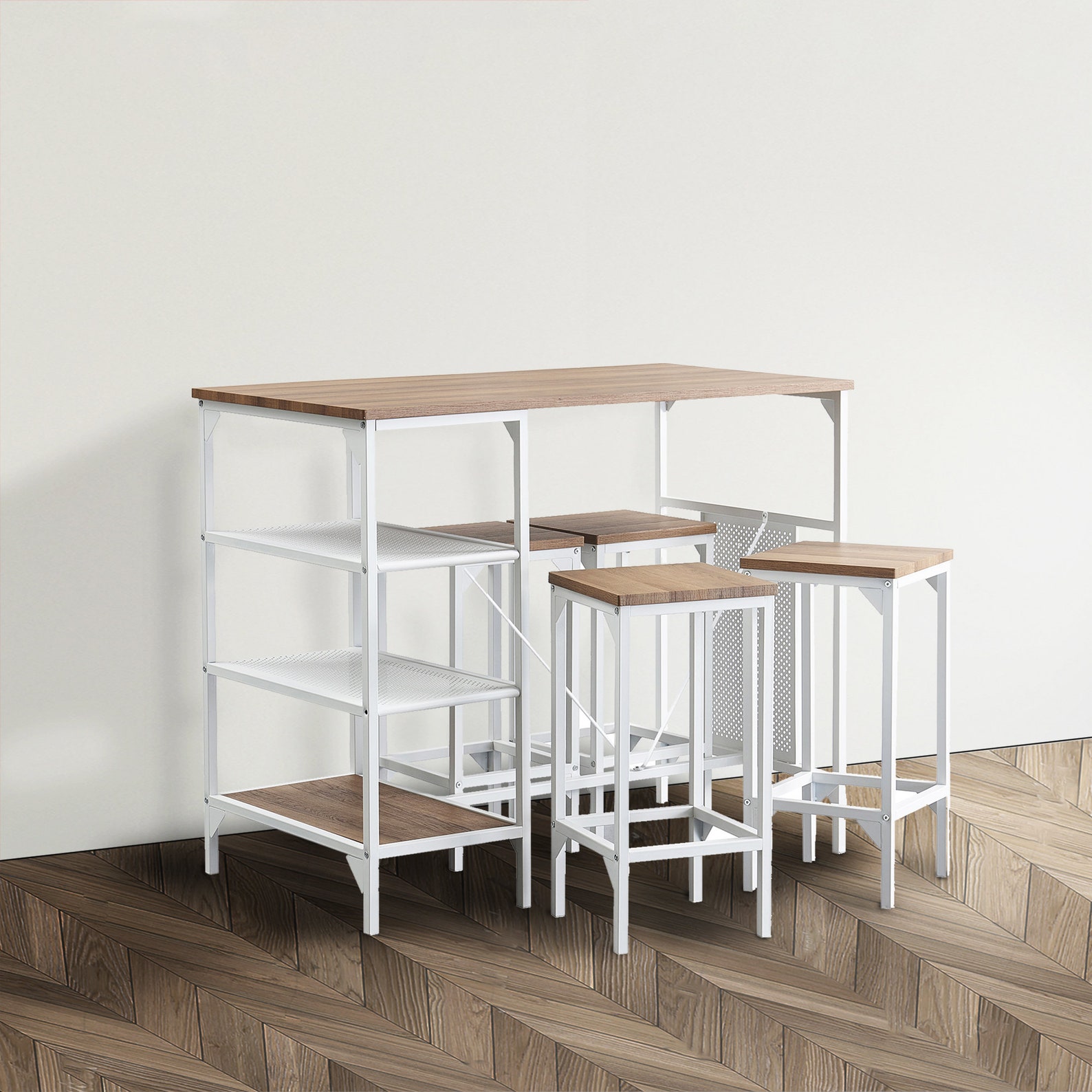 Bar Pub Table Industrial Storage Shel restaurant Bar stools Etsy