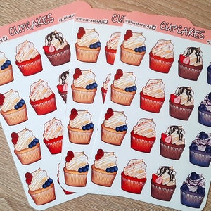 Cupcake Sticker Sheet