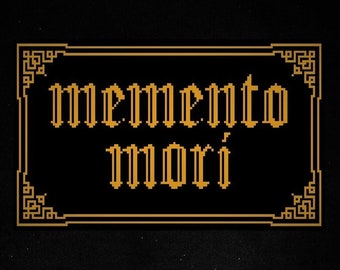 Memento Mori - Gothic Cross Stitch Pattern - Digital Download
