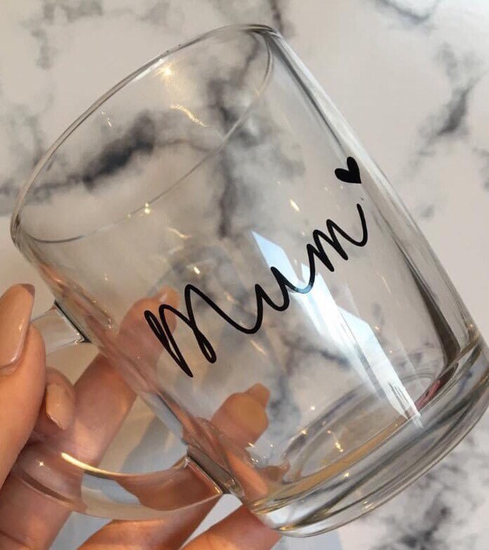 Mum Vinyl Decal Stickers for Mugs Cups Wine Glasses Bottles Etsy UK