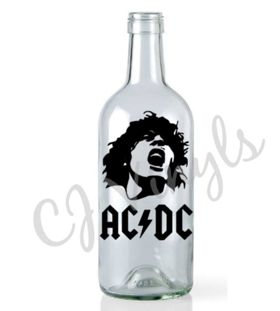 ACDC Vinyl Decal Sticker for Wine Bottles Lanterns Wood/acrylic Plaques ...