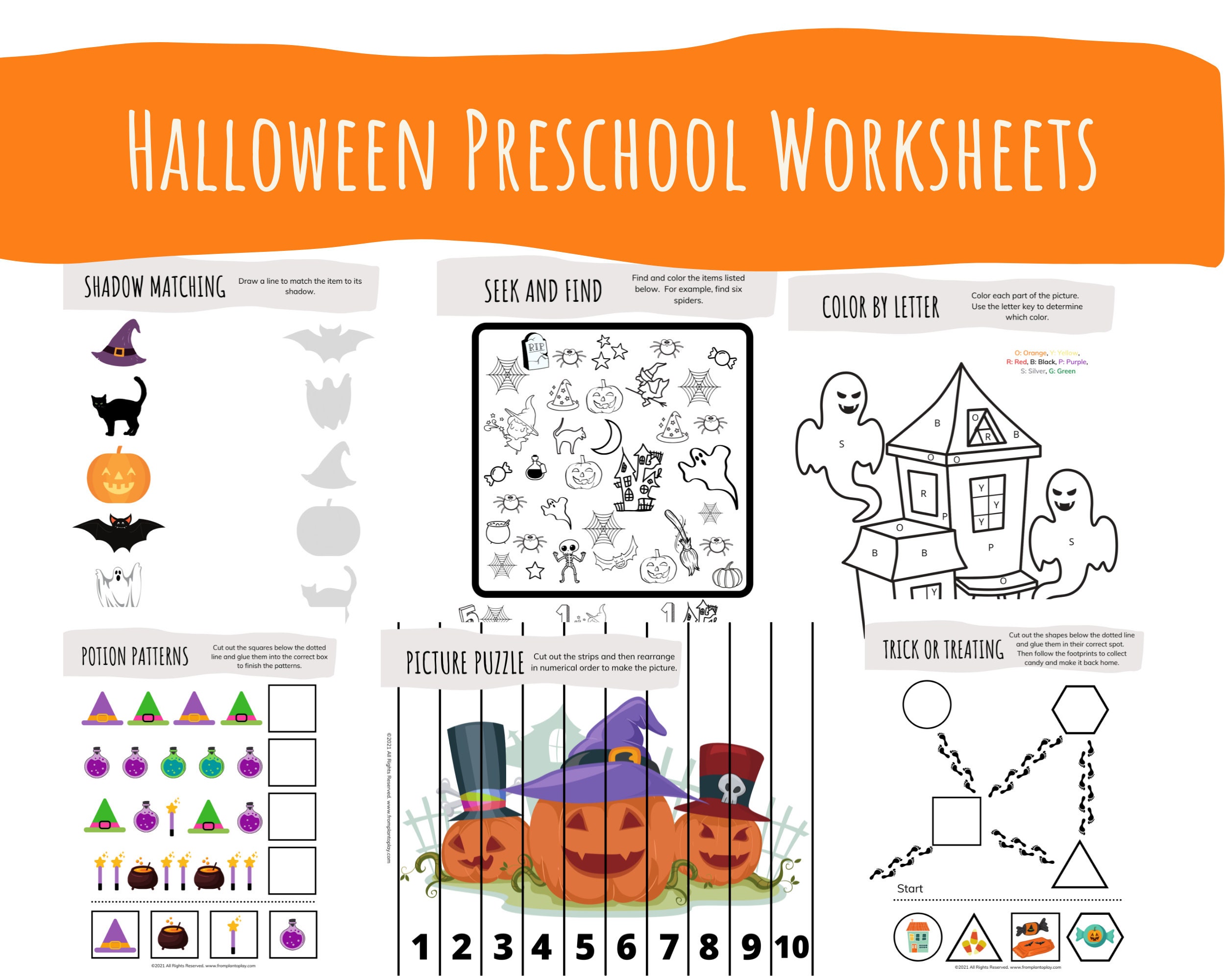 halloween worksheets preschool halloween printables etsy ireland