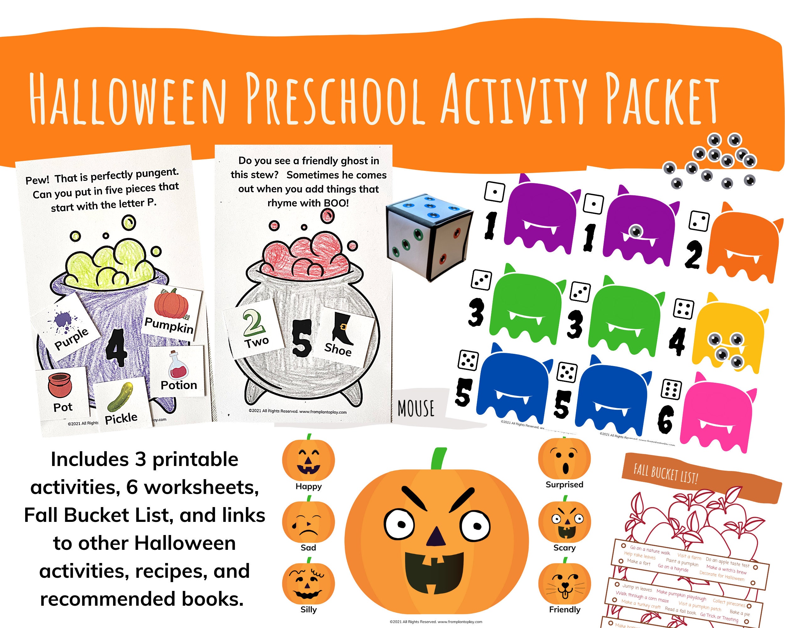 halloween preschool activities packet learn numbers letter etsy