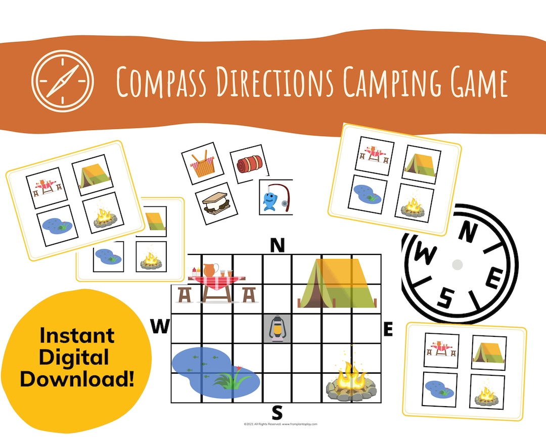 Compass Directions Game for Preschoolers and Kindergarteners, Early ...