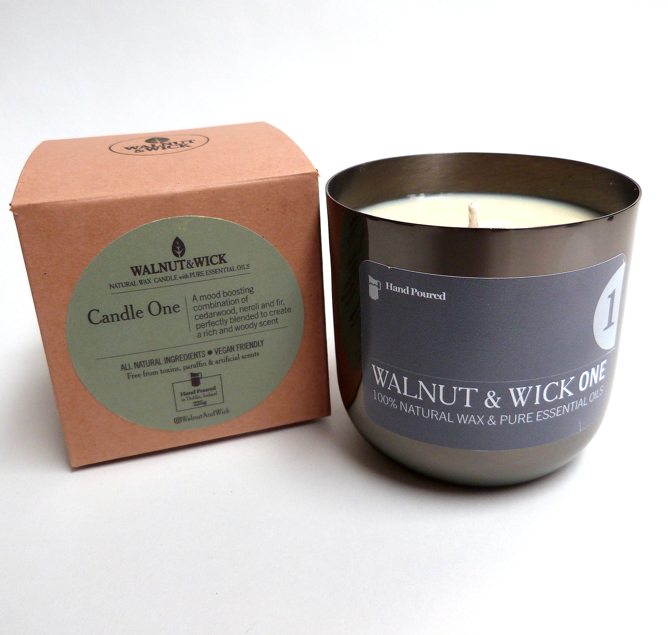 Medium Natural Candle With Pure Essential Oils Etsy UK