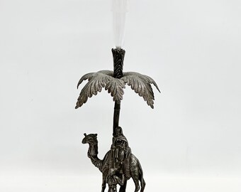 James Deakin & Sons Silver Plated Camel and Palm Epergne centrepiece 47 cm Circa 1890