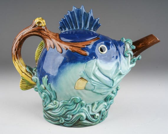 アパレル通販サイトランキング Majolica 500 Teapot Fish Collection Archive Doulton Minton その他