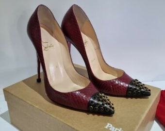 ルブタン美品♪PIGALLE PLATO 120 PATENT CALF Christian Louboutin Pre-Loved Pigalle Plato 120 pumps for Women