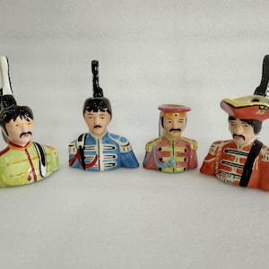 RARE Lorna Bailey Limited Edition Sgt Pepper The Beatles character jugs 13 cm in height