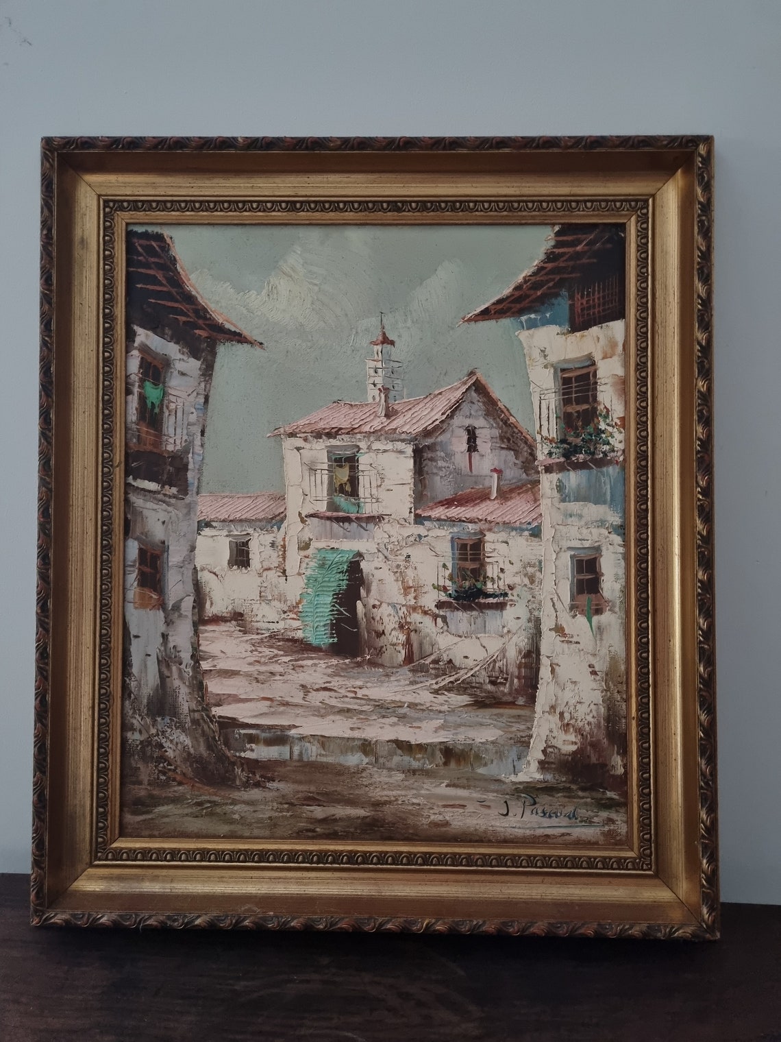Original Framed Spanish Oil Painting on Canvas by Juan Pascual Etsy