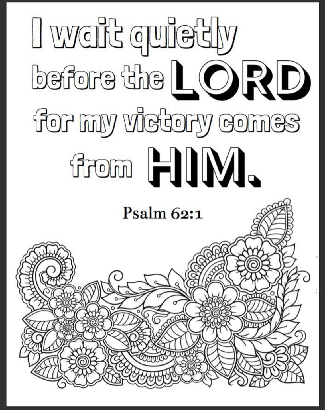 Bible Verse Coloring Pages - Etsy