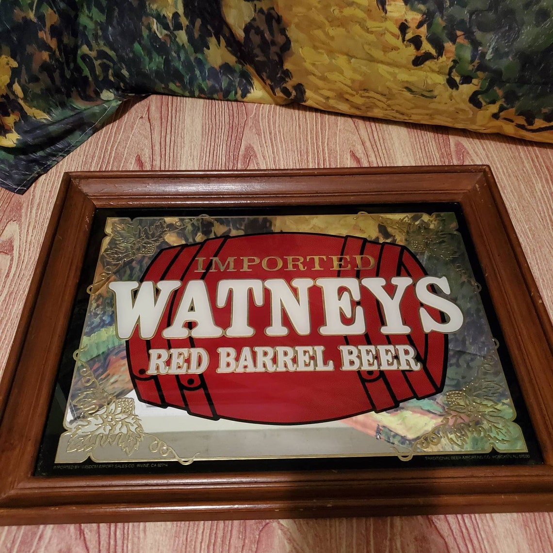 Watney's Red Barrel Beer Mirror Bar decor Etsy
