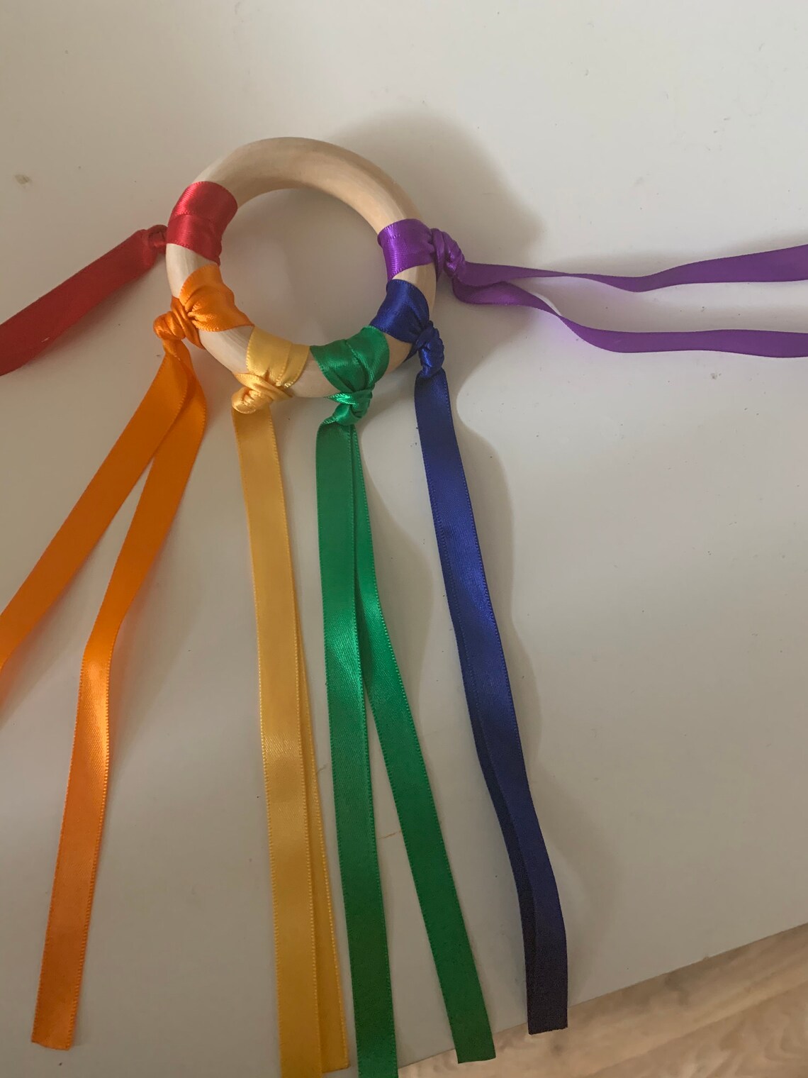 Handmade Rainbow Ribbon Toy Etsy