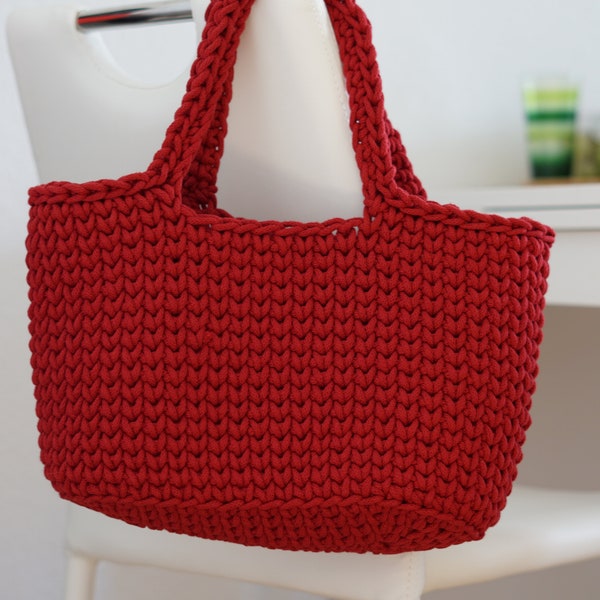 Digital crochet pattern for shopper / crochet bag