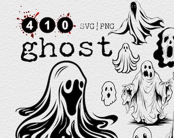 Ghost 66 Bundel - Ghost SVG Bundel - Ghost Clipart - Ghost SVG Cut Files voor Cricut - Ghost Silhouette - Halloween Ghost Svg Png Files
