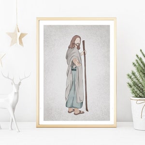 Christ&#39;s Embrace| Jesus Portrait| jesus painting| jesus print| jesus art| jesus wall art| jesus picture| jesus watercolor| home decor
