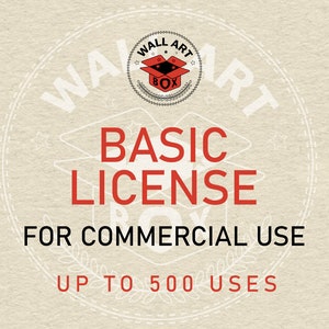 BASIC COMMERCIAL license use for One listing For One Person For Up To 500 Uses, SVG png dxf Clipart digital vector Graphics