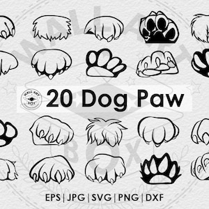 Paw Print svg, hond poot print svg, hond poot svg, poot svg, hond moeder svg, puppy svg, hond poten svg, hondenliefhebber svg - Afdrukbaar, Cricut & Silhouet