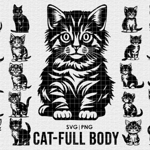 26 Cat Portraits SVG Bundle, Cat SVG Bundle, Cat Breeds SVG - digital download svg, png, svg files for cricut
