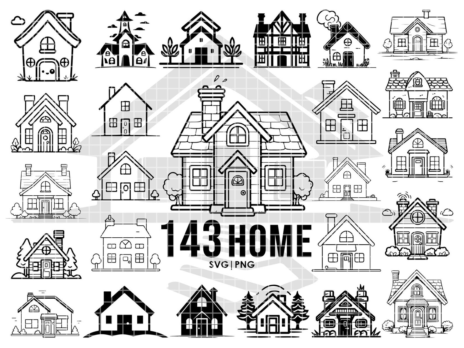 Home Svg Bundle, House Vector Cricut, Digital Download, Png Bundle ...