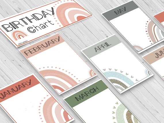 Birthday Display Classroom Decor | PRINTABLE | With Birthday Banner