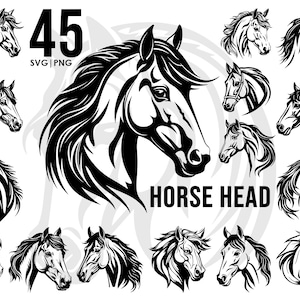 Pacchetto SVG 45 cavalli, sagoma del cavallo, PNG, vettore, sfondo trasparente, file SVG, pacchetto SVG