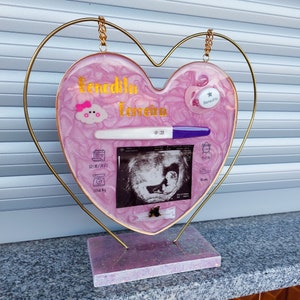 Caja de luz personalizada para bebé 'Hola Mundo'. Lámpara natalicio.  Decoración infantil. Regalo nacimiento -  España