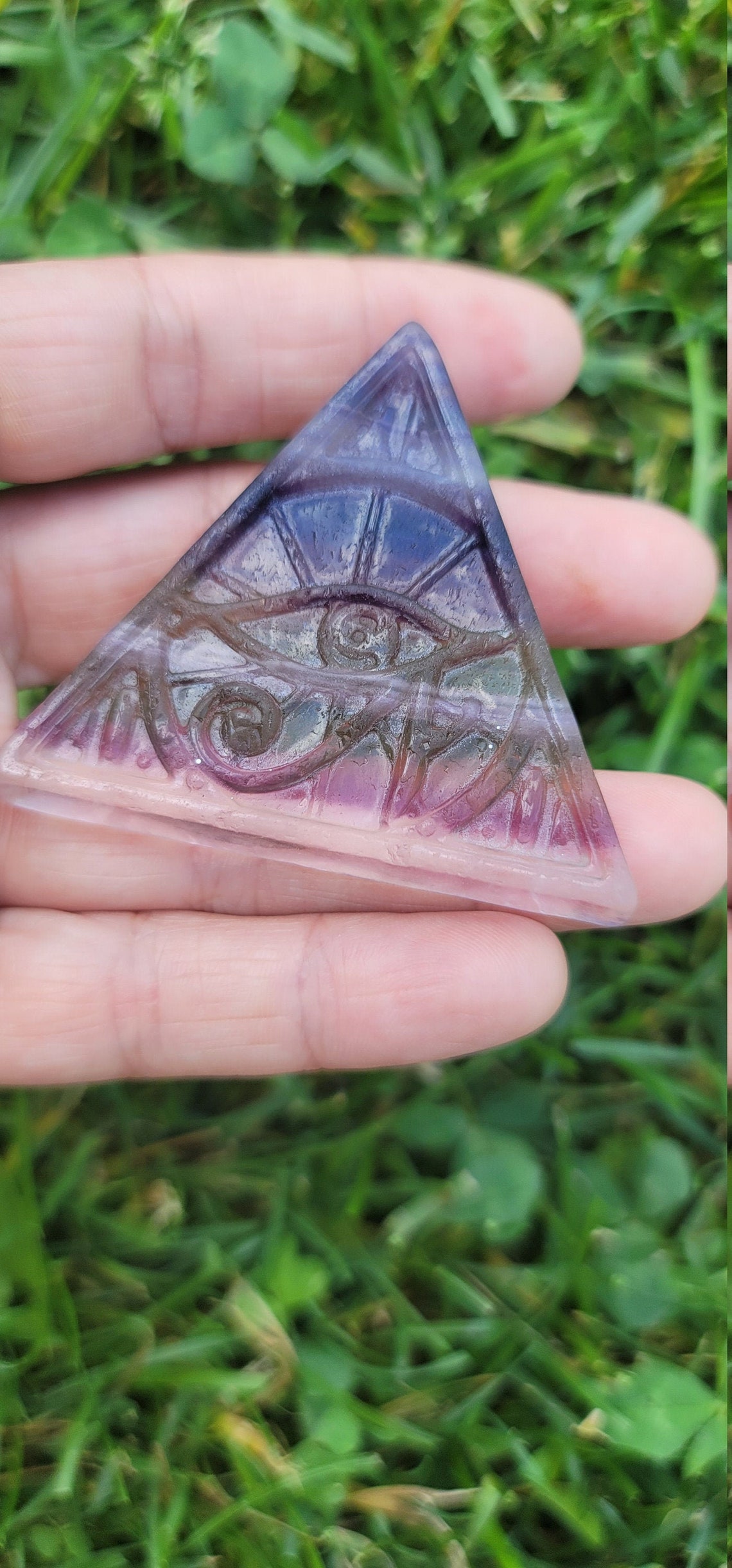 Fluorite Eye Of Horus Eye Of Rah Ra Pyramid Triangle