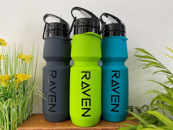 Foldable Water Bottle Made From Eco Friendly Food Grade Silicone 750ml /  25oz Capacity Dishwasher Safe Green Blue Black 