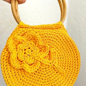 Sommer Handtasche, exclusiv in Handarbeit gestrickt