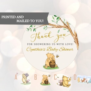 Winnie l'ourson, une douche d'amour, Stickers, Baby shower, Anniversaire, Cadeaux de miel, Stickers classiques Winnie l'ourson pour bébé