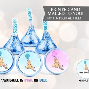 108 Baby Classic Winnie de Poeh Baby Shower of Verjaardag Hershey Kiss Stickers