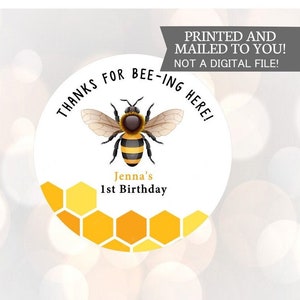 Bee Theme Birthday Stickers, Honey Jar Labels, Sweet as can bee, Honey Sticker, Bee Honey Favor Labels, Bridal, Baby Shower, Honeycomb