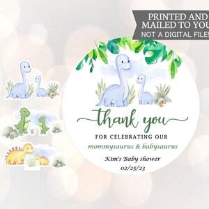 Dinosaurier 1. Geburtstag, Dinosaurier Baby Shower Greenery, Dinosaurier Geschenk Tasche Aufkleber, Laub Baby Shower Favor, Dschungel Thank your favor sticker